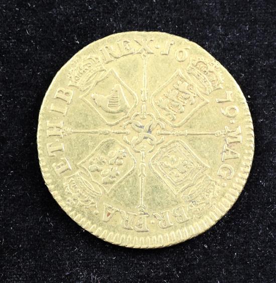 Charles II gold guinea, 1679,